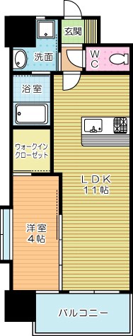 ONE　PROJECT三萩野（ワンプロジェクト三萩野） 401号室 間取り