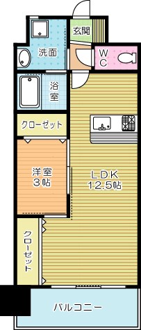 ONE　PROJECT三萩野（ワンプロジェクト三萩野） 903号室 間取り