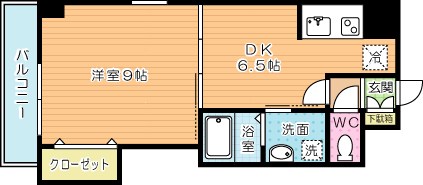 フリーエントＵＴ  301号室 間取り