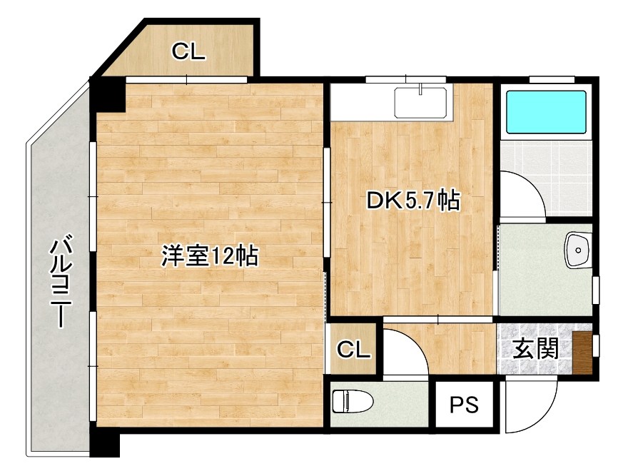ケイズビル 302号室 間取り