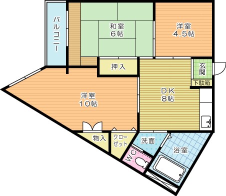 大喜ビル 307号室 間取り