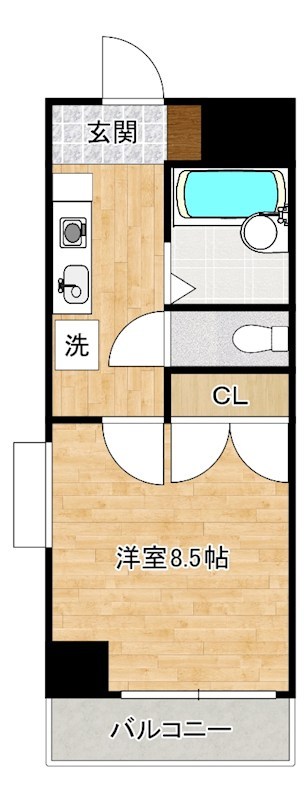 ウインズ浅香Ⅱ  313号室 間取り