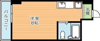 片野三番館 402号室 間取り