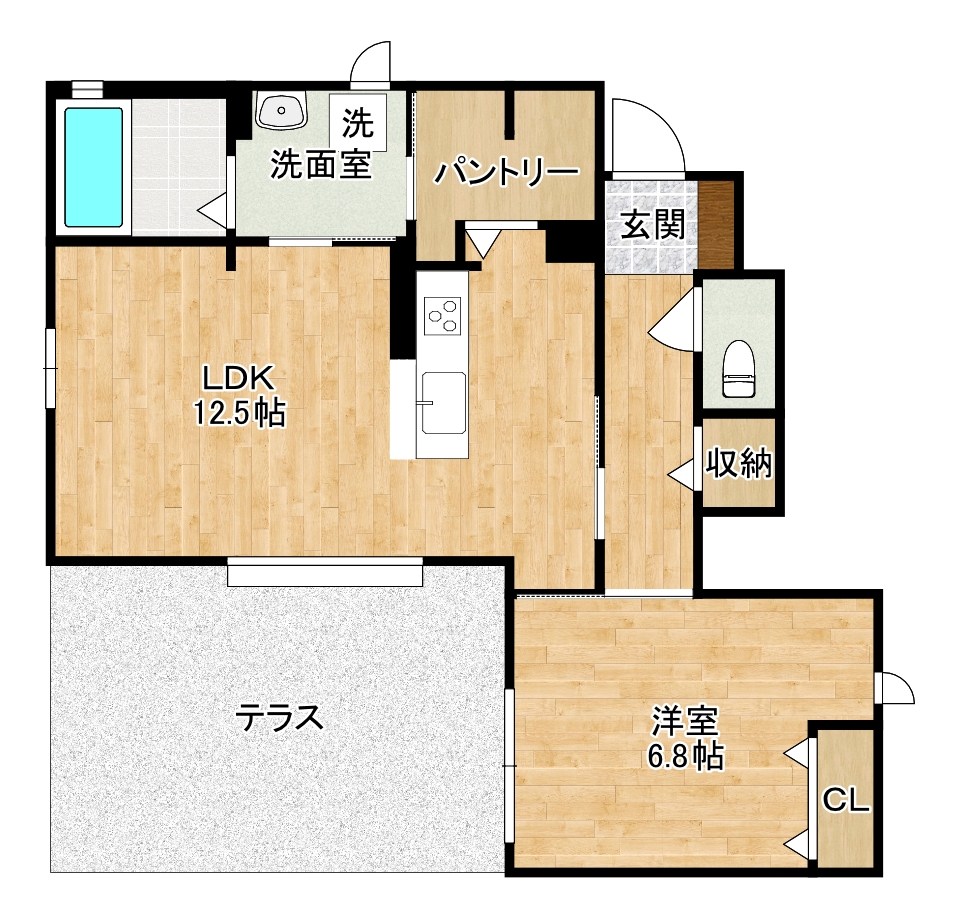 サージュ 101号室 間取り