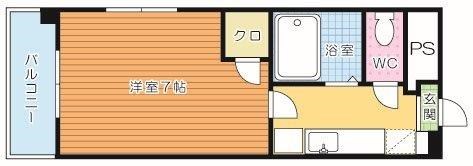 ガーデンハイツ中井 501号室 間取り
