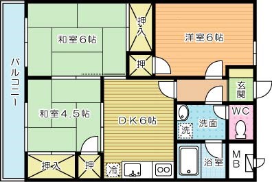 錦プラザビル 505号室 間取り