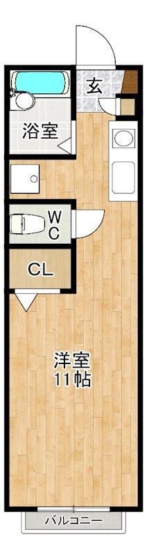 ディアス大田 202号室 間取り