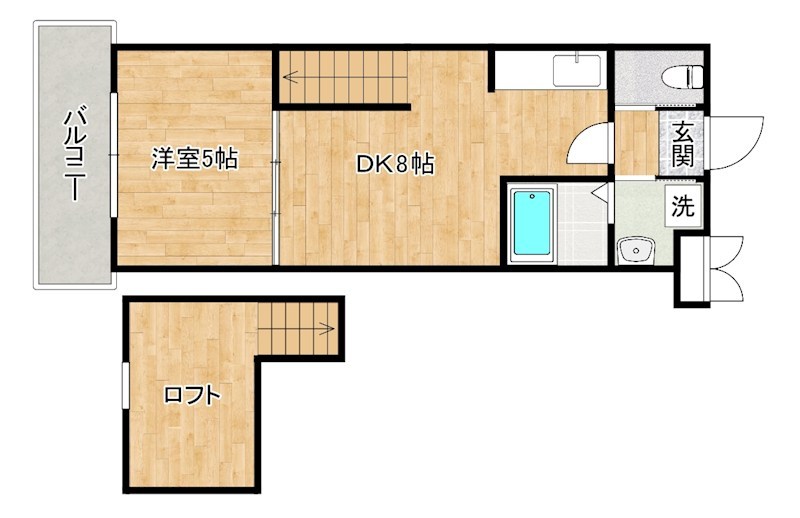 フルール・ド・パリス 902号室 間取り