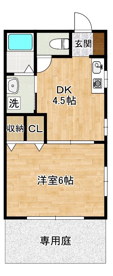 プロムナードＵＳ  205号室 間取り
