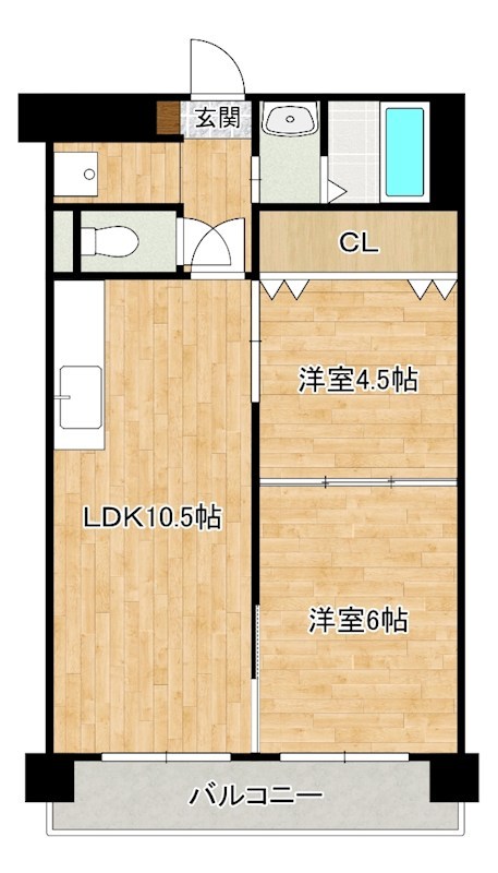 小川レジデンス１ 502号室 間取り