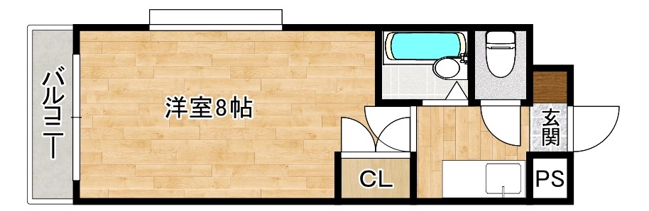 リファレンス到津 201号室 間取り