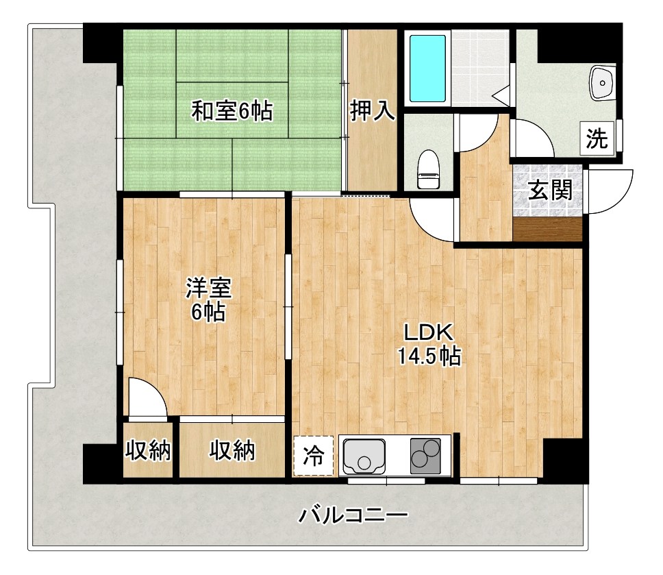 Mビル 301号室 間取り
