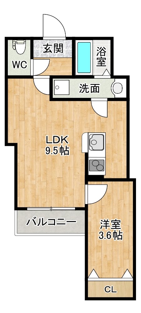 NOBREST（ノーブレスト） 302号室 間取り
