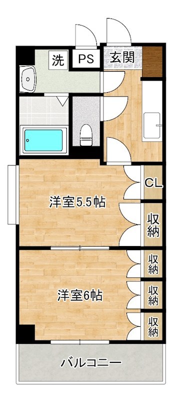 メゾンプリエール 301号室 間取り