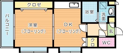 リファレンス小倉 403号室 間取り