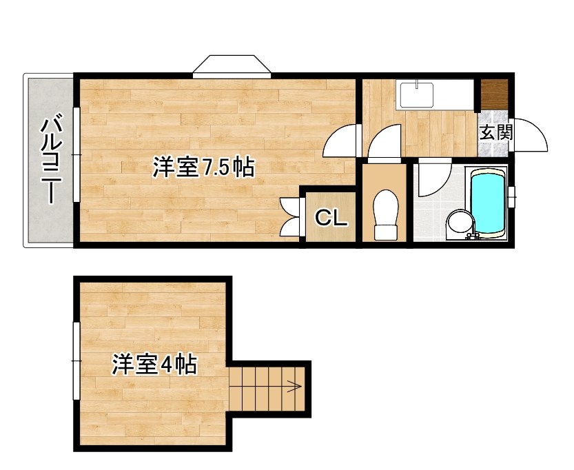 リファレンス企救丘　Ａ 101号室 間取り