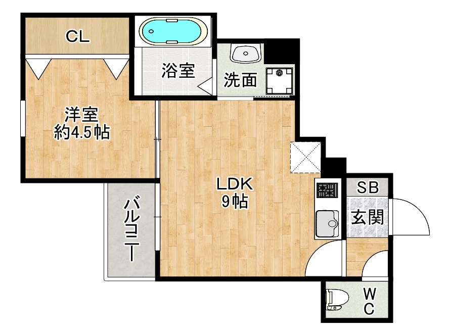 Crecia北方（クレシア北方） 102号室 間取り