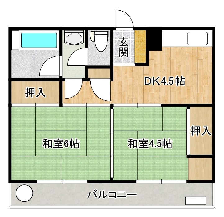足立レジデンス  404号室 間取り