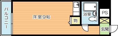 ホワイトパレス北九大前 1105号室 間取り