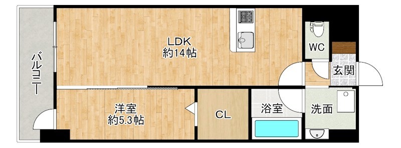 CREWS.REINE（クルーズ.レーヌ） 605号室 間取り