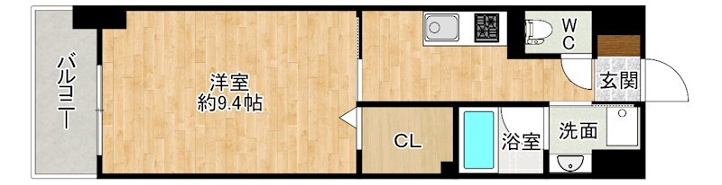 CREWS.REINE（クルーズ.レーヌ） 506号室 間取り