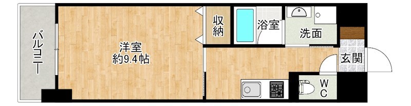 CREWS.REINE（クルーズ.レーヌ） 507号室 間取り