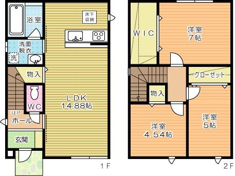 サンラプロ大畠　A棟 間取り