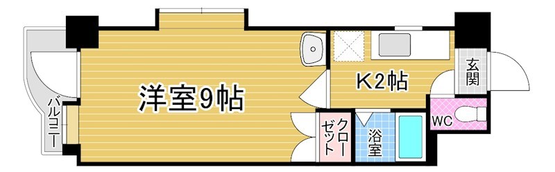 アルゴヴィラージュ八幡駅前 201号室 間取り