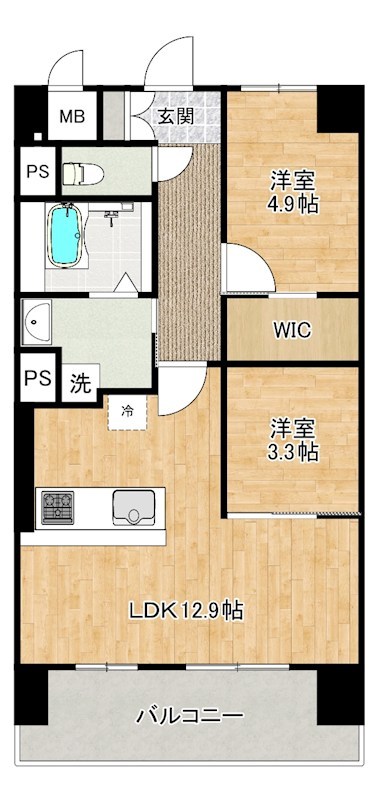 フローリィ279 301号室 間取り