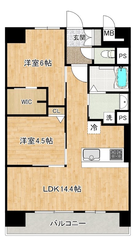 フローリィ279 1004号室 間取り