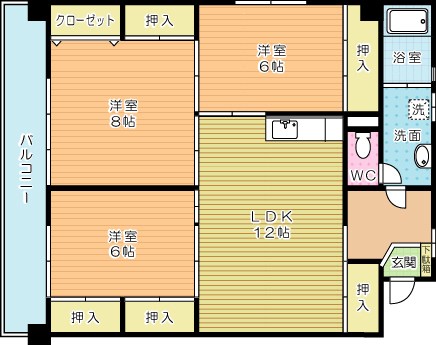 コーポ三好 201号室 間取り