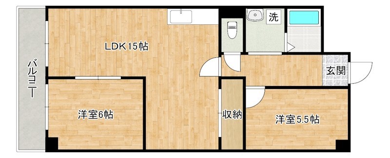 ＣＶビル小倉 205号室 間取り