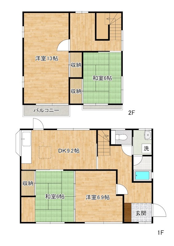 新高田1丁目貸家 間取り