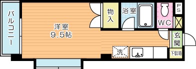 コーポ高木 204号室 間取り