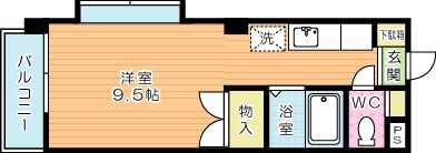 コーポ高木 204号室 間取り