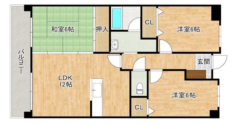 デニエ守恒 403号室 間取り