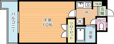 ハートフル北方 502号室 間取り