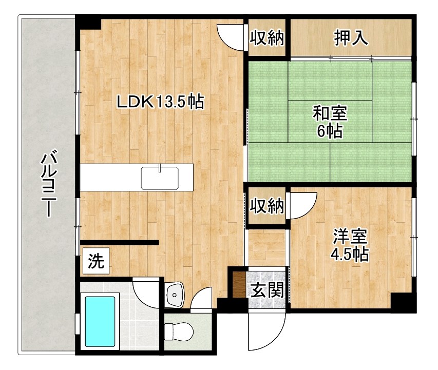 寿ビル 303号室 間取り