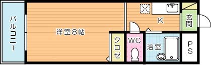 メゾンゆみ 406号室 間取り