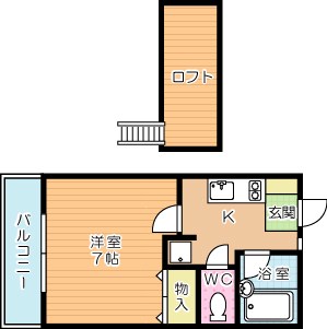 ロフティ２４ 202号室 間取り