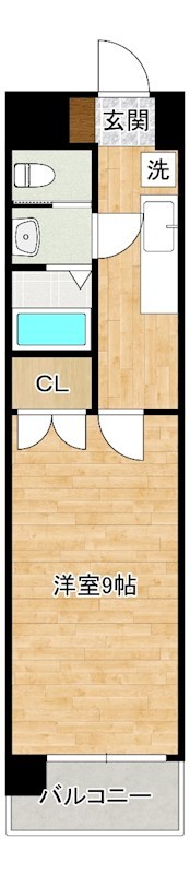 カーザミア  30E号室 間取り