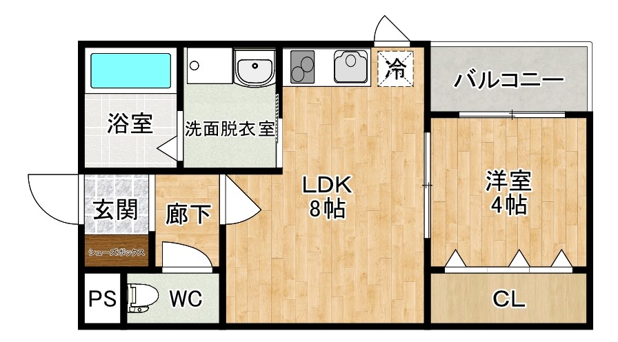 Cotto九工大前（コット九工大前） 301号室 間取り