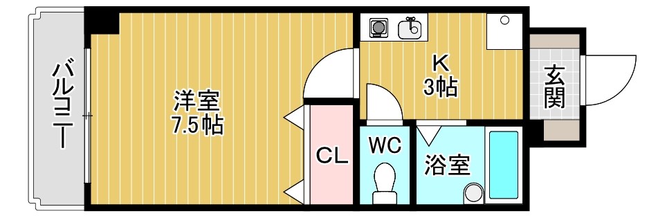 サニーライトビル 201号室 間取り