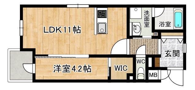 ラ・コルダ中井  103号室 間取り