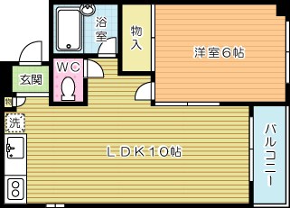 エステート足立 504号室 間取り