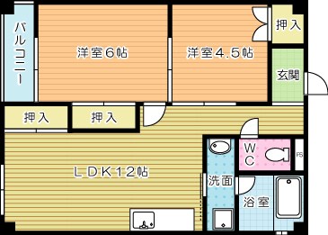 木村ビル（片野） 202号室 間取り