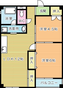 木村ビル（片野） 202号室 間取り