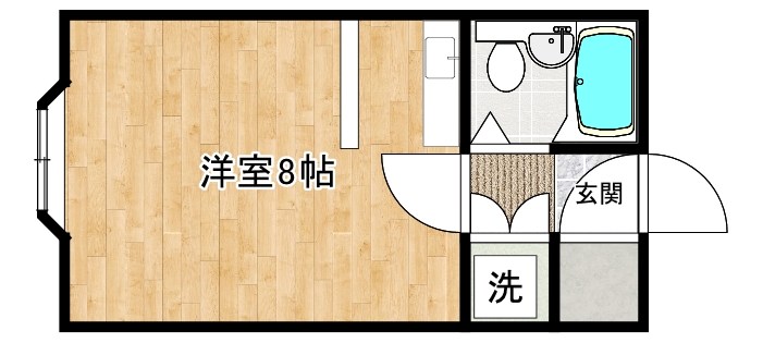 シティルーム明治町 205号室 間取り