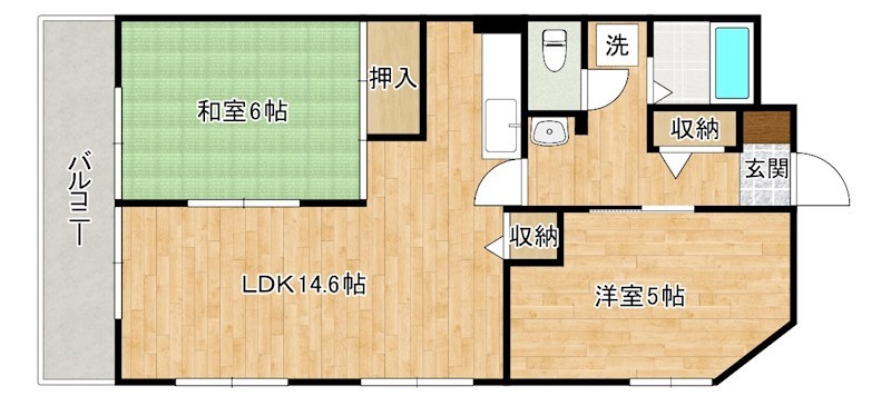 ふぁみーる志徳 201号室 間取り