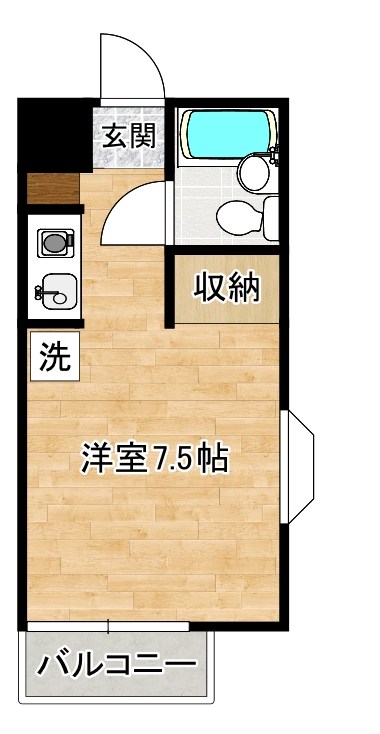 SEJOUR　IBORI（セジュールイボリ） 207号室 間取り